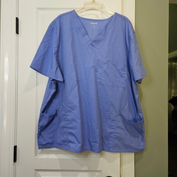 2 Piece Scrub Star 3XL Light Blue Scrub Set - Picture 2 of 11